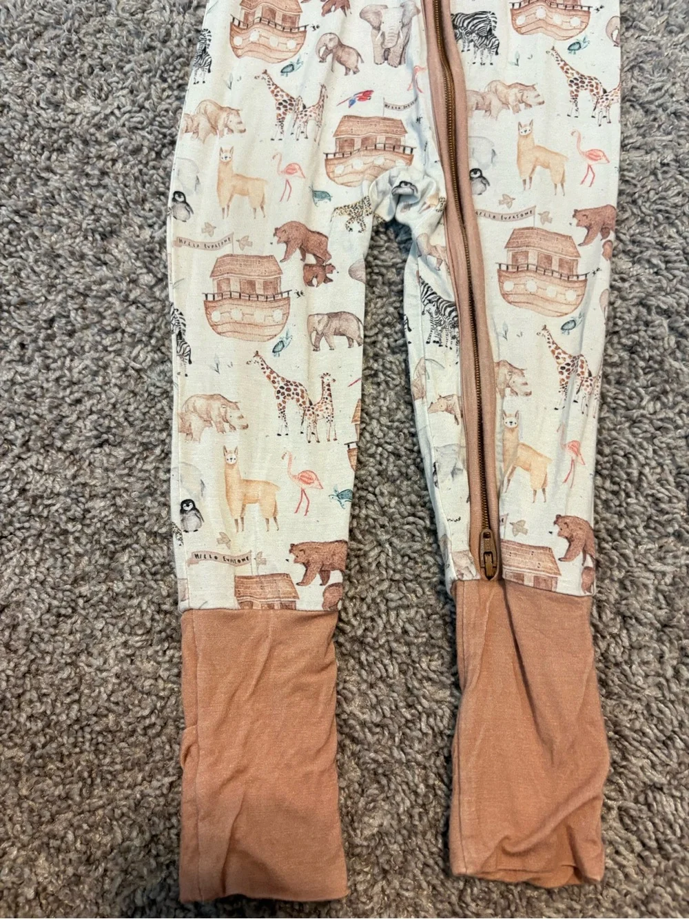 Noah’s Ark Bamboo Zippy // 12-18m